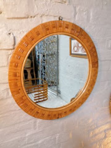 Retro Round Wall Mirror